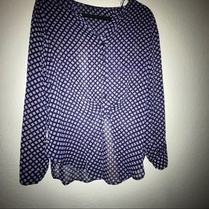 Sheer Long Sleeve Blouse